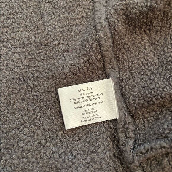 Barefoot Dreams Bamboo Chic Lite grey super soft cardigan sweater - Picture 3 of 4